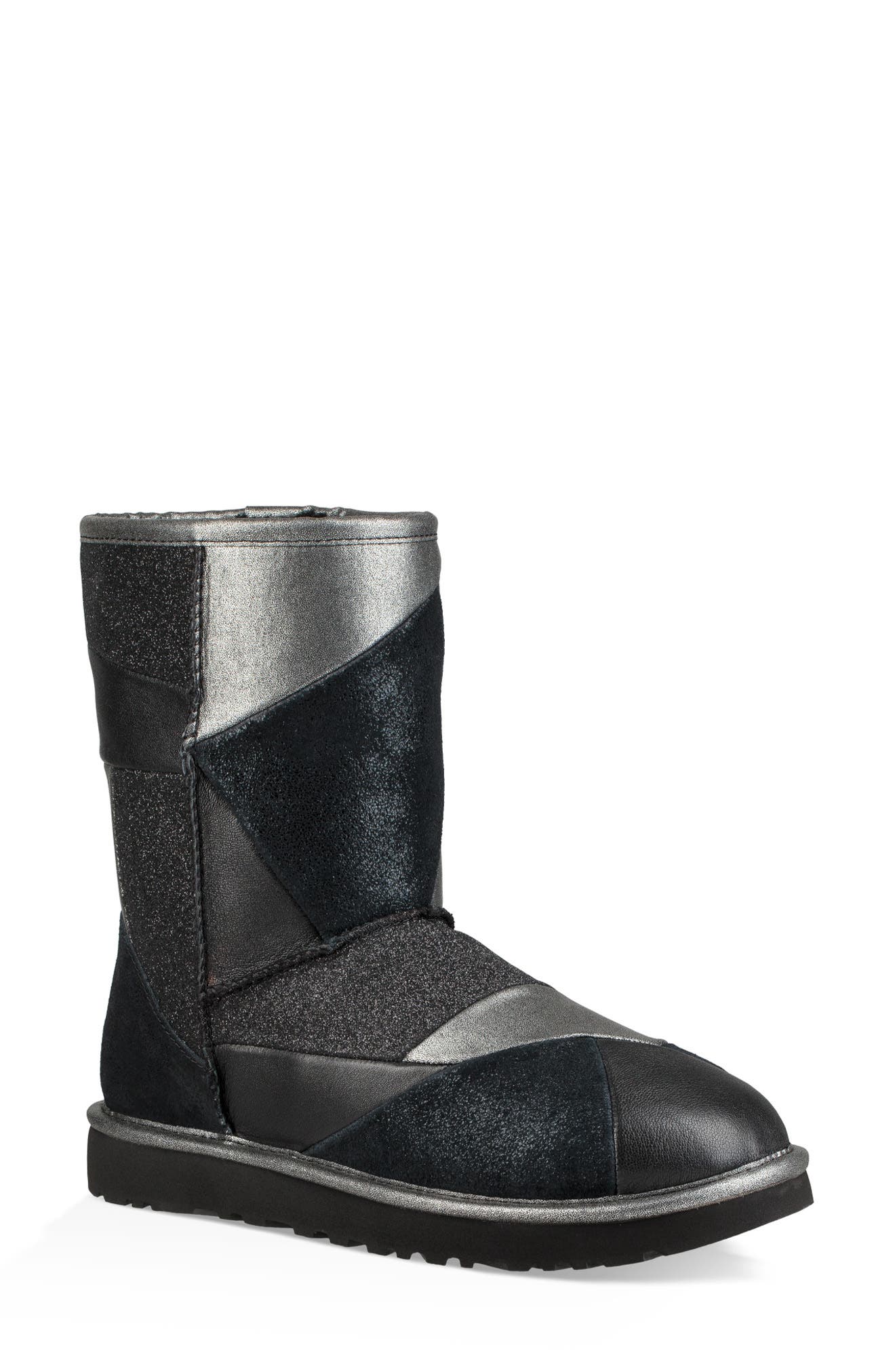 silver patchwork uggs
