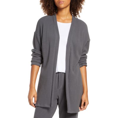Groceries Apparel Bella Organic Cotton Thermal Cardigan, Grey