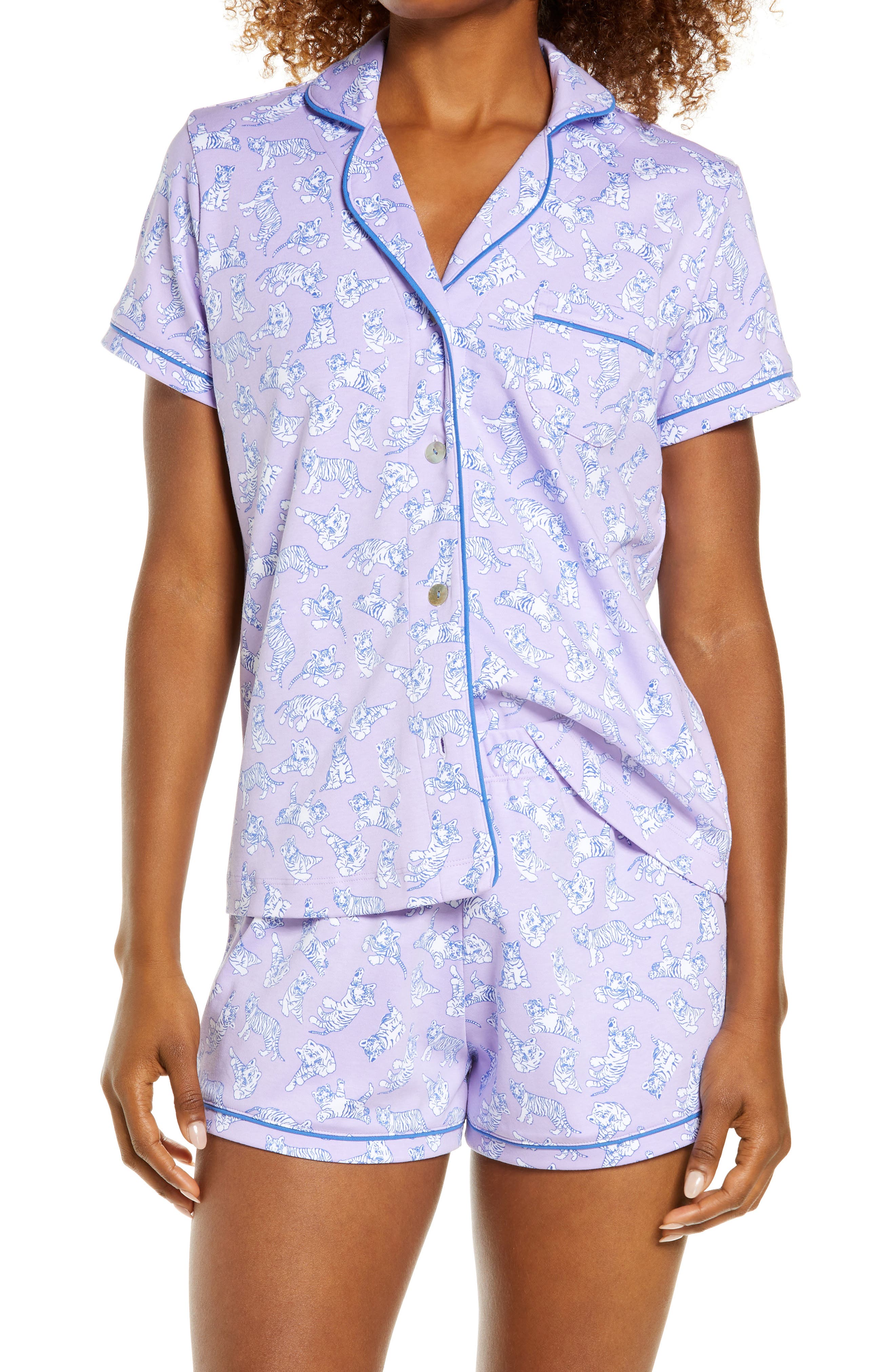 Latuza V-Neck Short Sleeve Pajama Set, 16 Stylish Pajama Sets From   That Are Getting All the Good Reviews