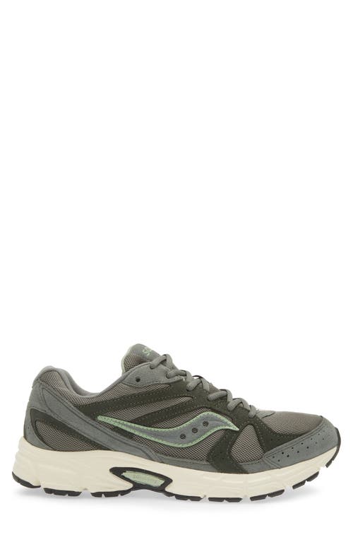 Shop Saucony Grid Ride Millennium Sneaker In Olive/off White