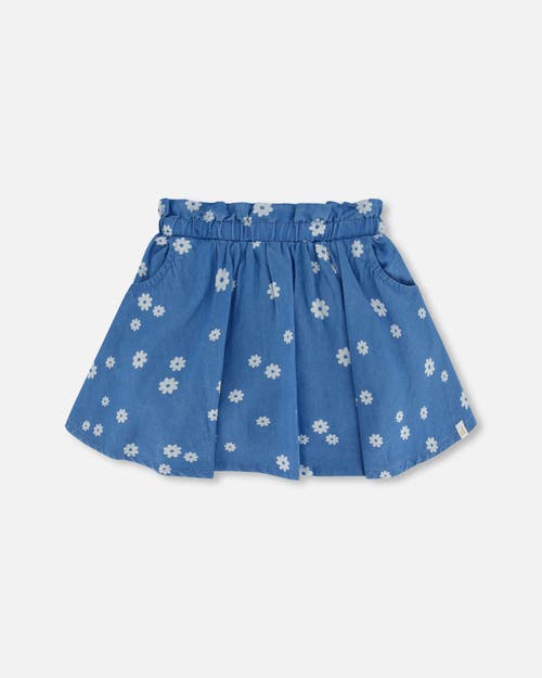 Deux Par Deux Little Girl's Floral Chambray Skort at Nordstrom, Size 4T