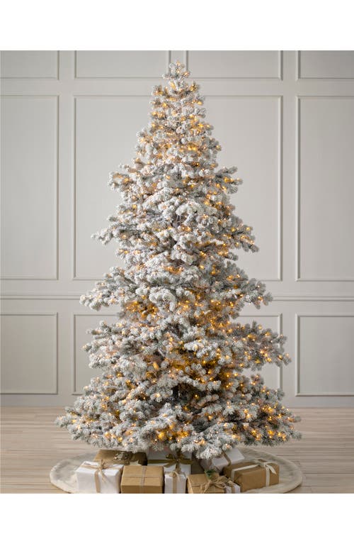 Shop Balsam Hill Frosted Yukon Spruce® Pre-lit Artificial Tree In Green