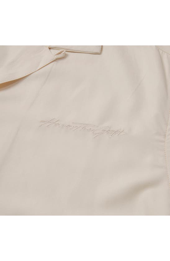 Shop Honor The Gift Peached Camp Shirt In Bone