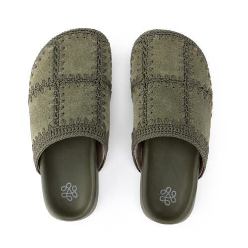 Shop The Sak Bolinas Clog In Moss Suede Patch