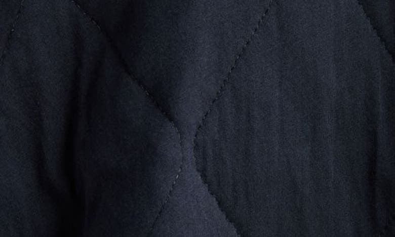Shop Dries Van Noten Hooded Quilted Cotton Jacket In Navy 509