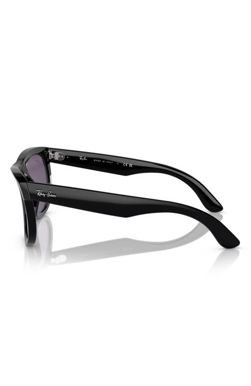 Shop Ray Ban Ray-ban Wayfarer Reverse 53mm Square Sunglasses In Black/violet