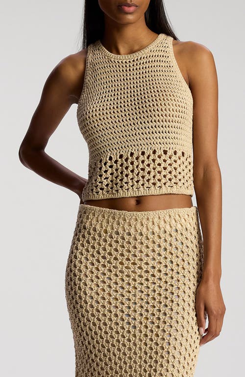 Shop A.l.c . Brayden Open Stitch Sweater Tank In Pampas