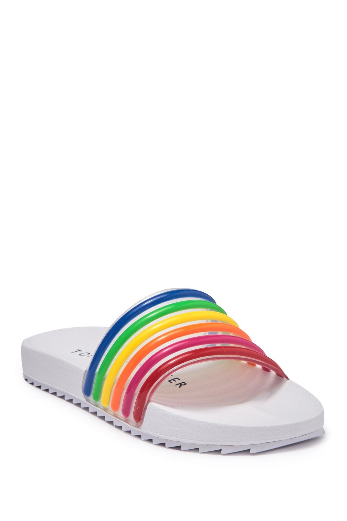 rainbow tommy hilfiger slides