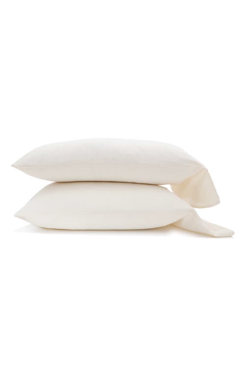 Pom Pom at Home Mateo Set of 2 Crinkled Cotton Pillowcases in Greige at Nordstrom