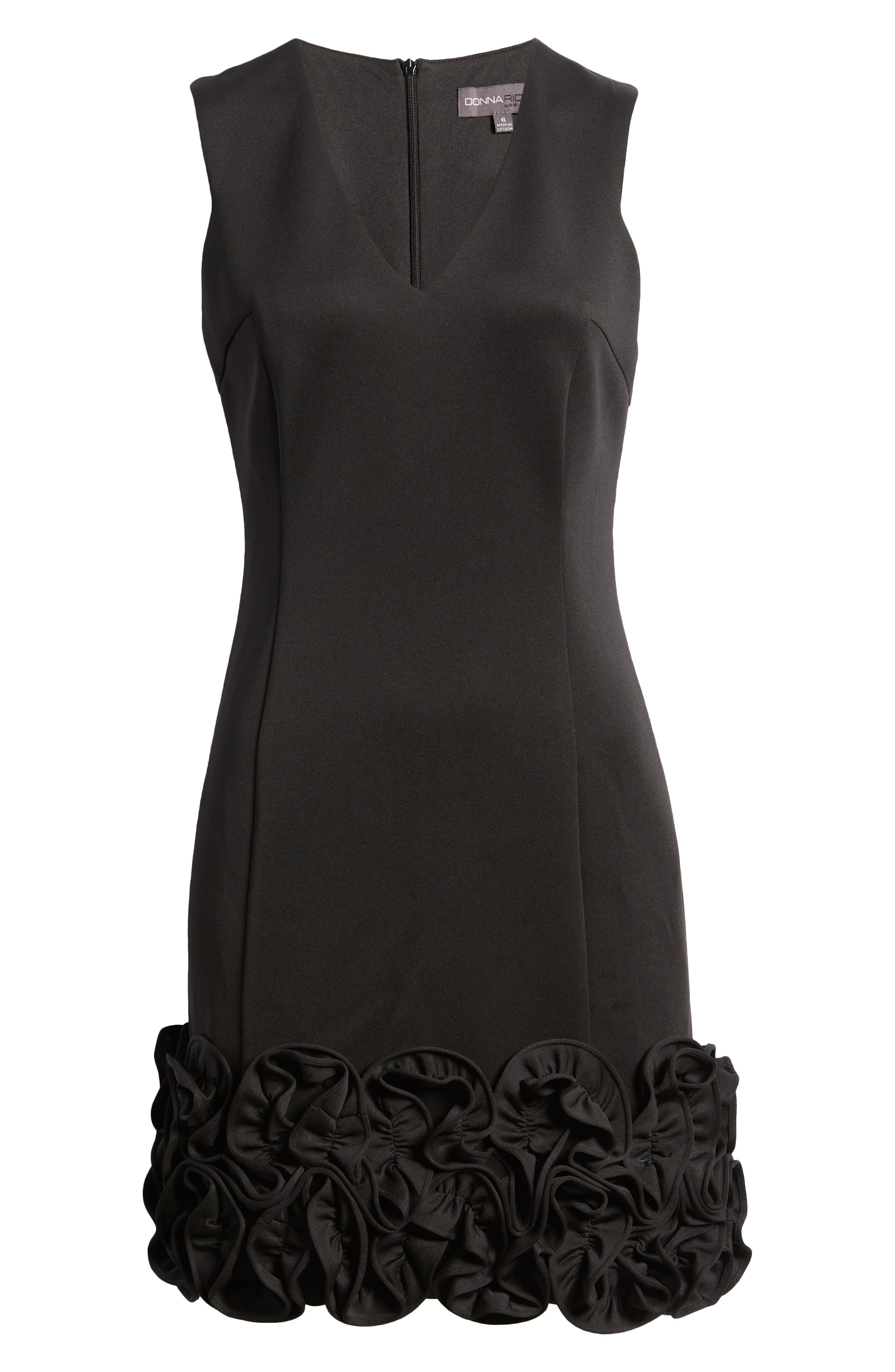 Donna Ricco Women's Cupcake Hem Scuba Sheath Dress Size Red Size 8