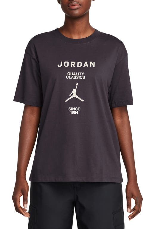 Jordan Quality Classics Graphic T-shirt In Off Noir/sail