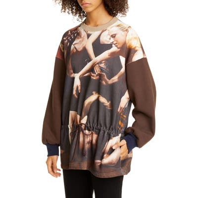 Undercover Suspiria Print Cotton Tunic Dress, (fits like 0-2 US) - Black