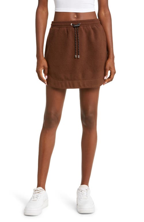 Pacific Fleece Miniskirt in Mud