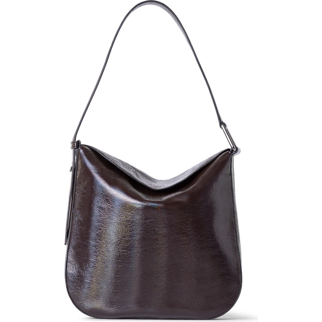 AKRIS AKRIS MEDIUM ANNA LEATHER HOBO BAG