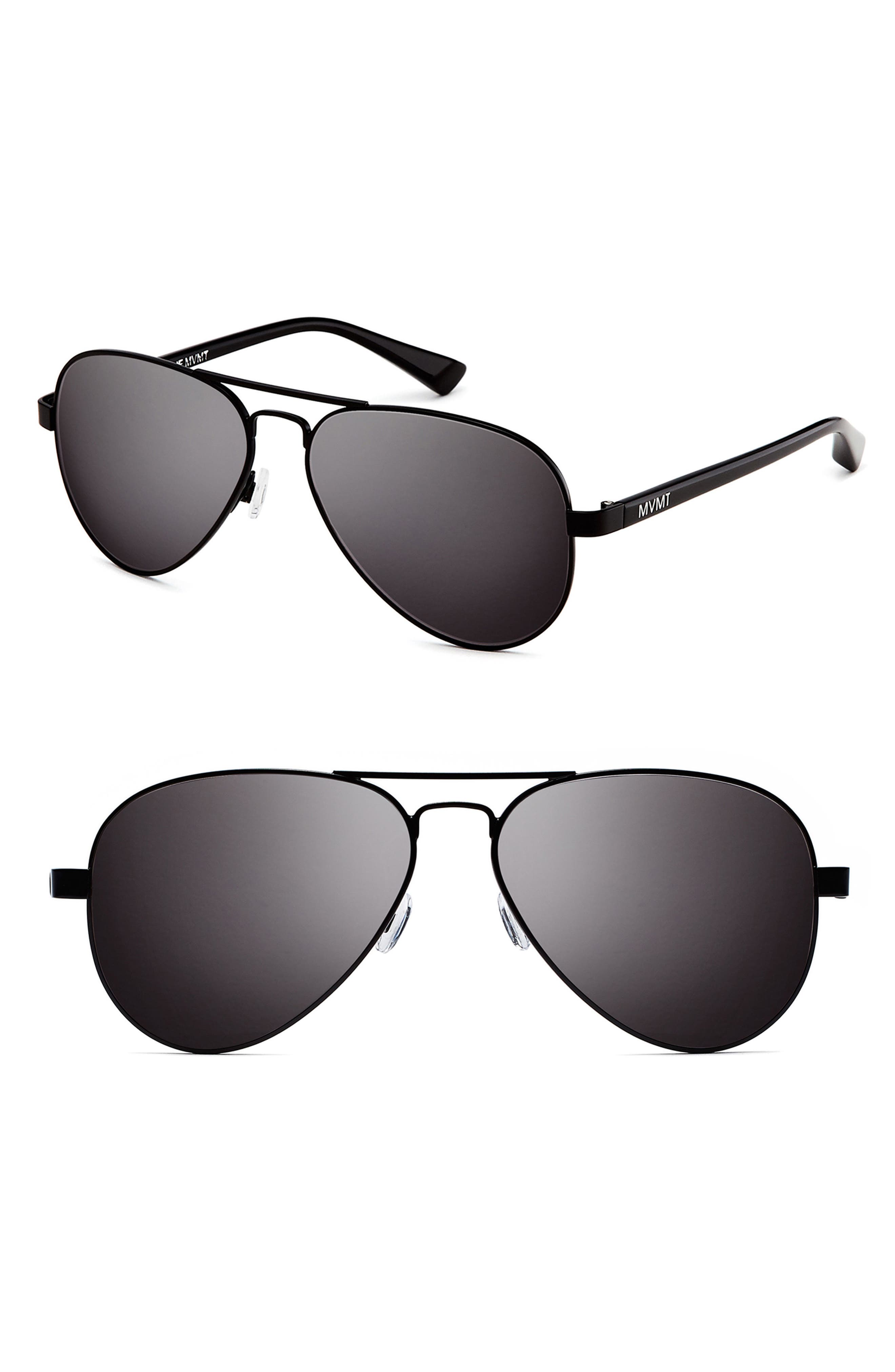 MVMT Runway 60mm Polarized Aviator Sunglasses Nordstrom