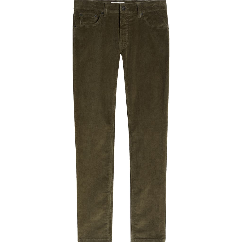 Brax Chuck Modern Fit Stretch Corduroy 5-pocket Pants In Olive