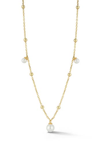 Sphera Milano Cultured Pearl Shaker Chain Necklace In Gold