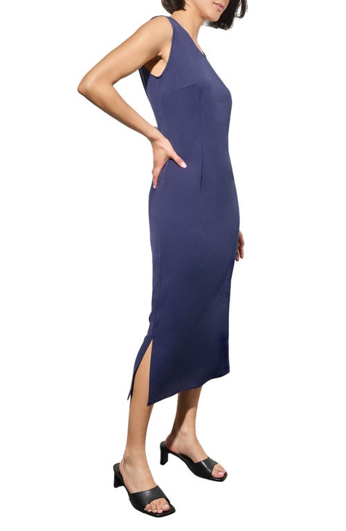 Ming Wang Sleeveless Midi Dress In Regatta