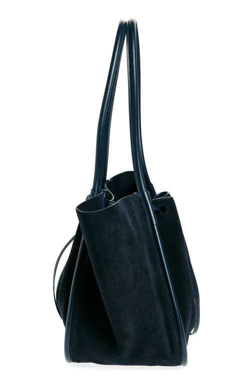 Proenza Schouler Large Ruched Tote Bag In Deep Navy