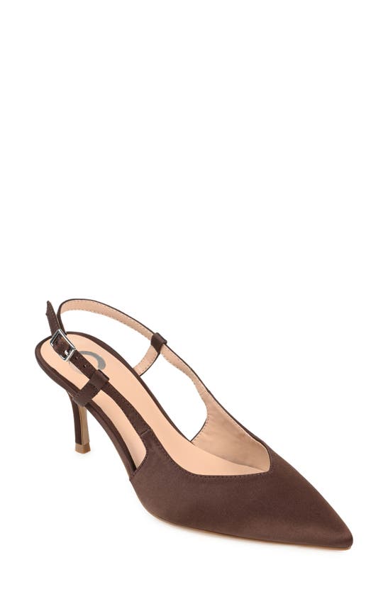 JOURNEE COLLECTION JOURNEE COLLECTION KNIGHTLY POINTED TOE SLINGBACK PUMP