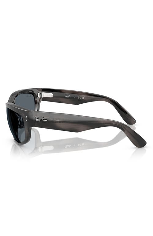 Ray Ban Ray-ban 63mm Pillow Sunglasses In Brown Striped Green