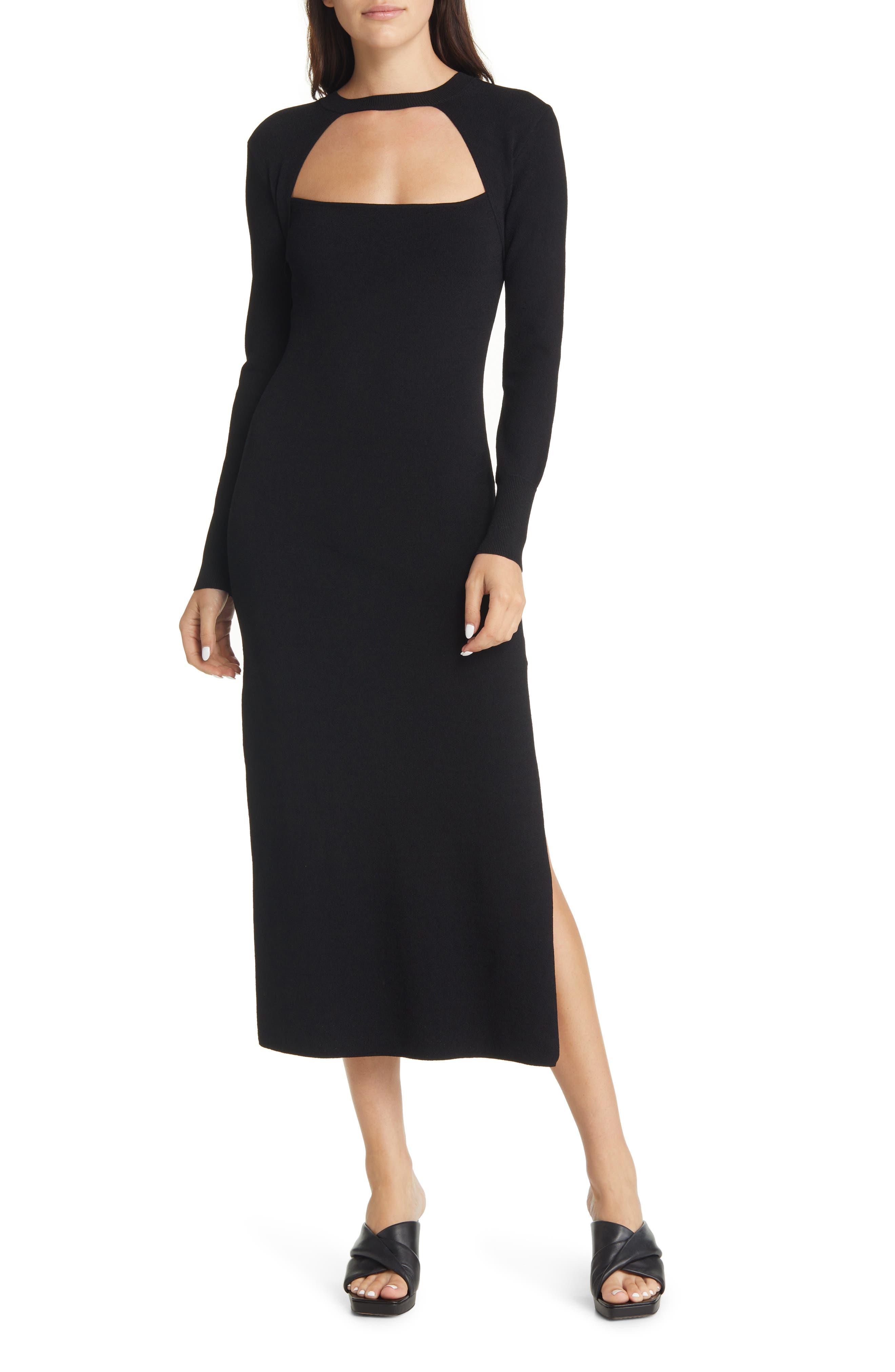 Long Sleeve Midi Sweater Dress | Nordstrom