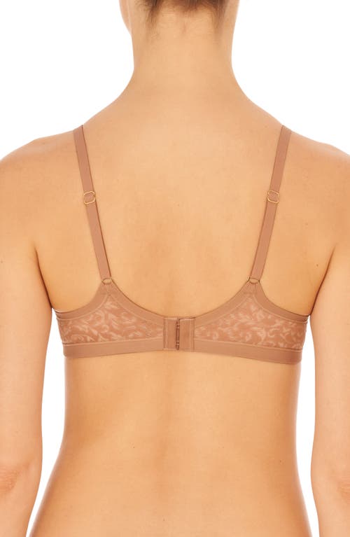 Shop Natori Sheer Illusion Underwire Contour Bra In Buff/mocha