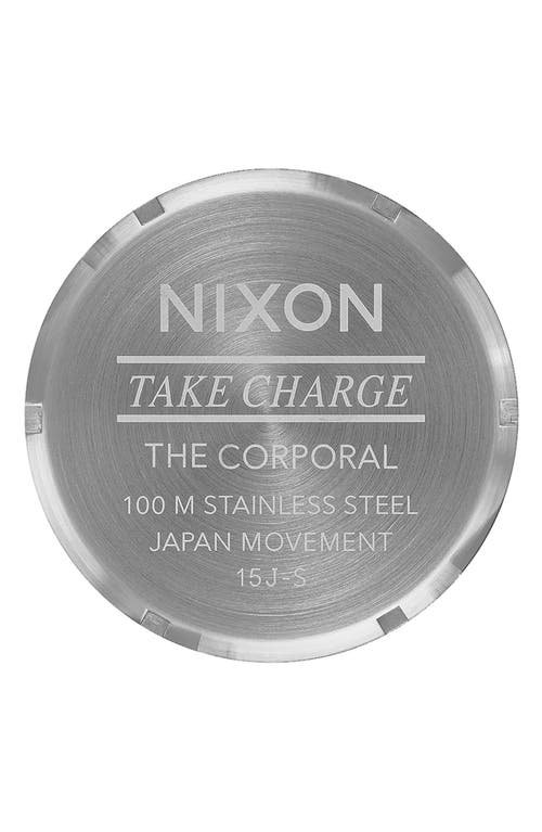 Shop Nixon The Corporal Bracelet Watch, 48mm In Silver/gunmetal