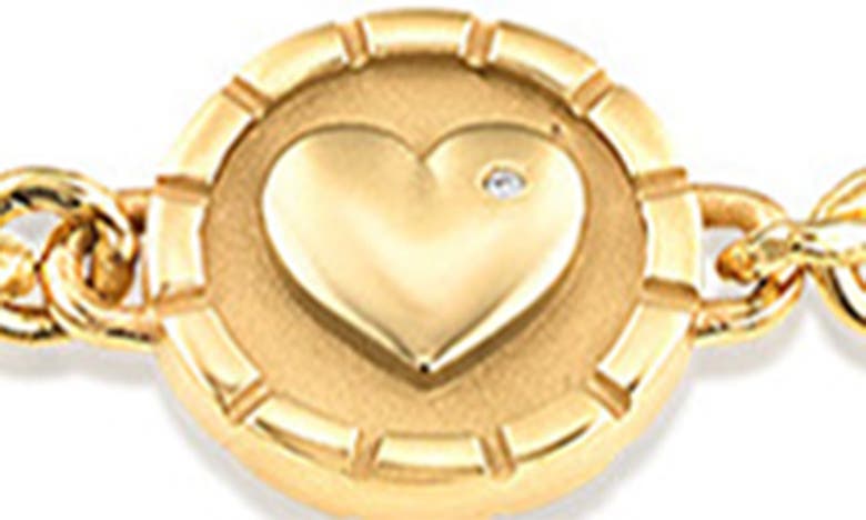 Shop Pamela Zamore Pharos Diamond Triple Charm Necklace In Gold