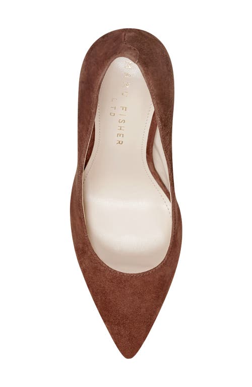 Shop Marc Fisher Ltd Abilene Pointed Toe Pump In Dark Brown