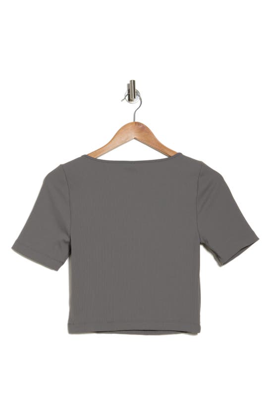 Shop Abound Compact Rib T-shirt In Grey Pearl