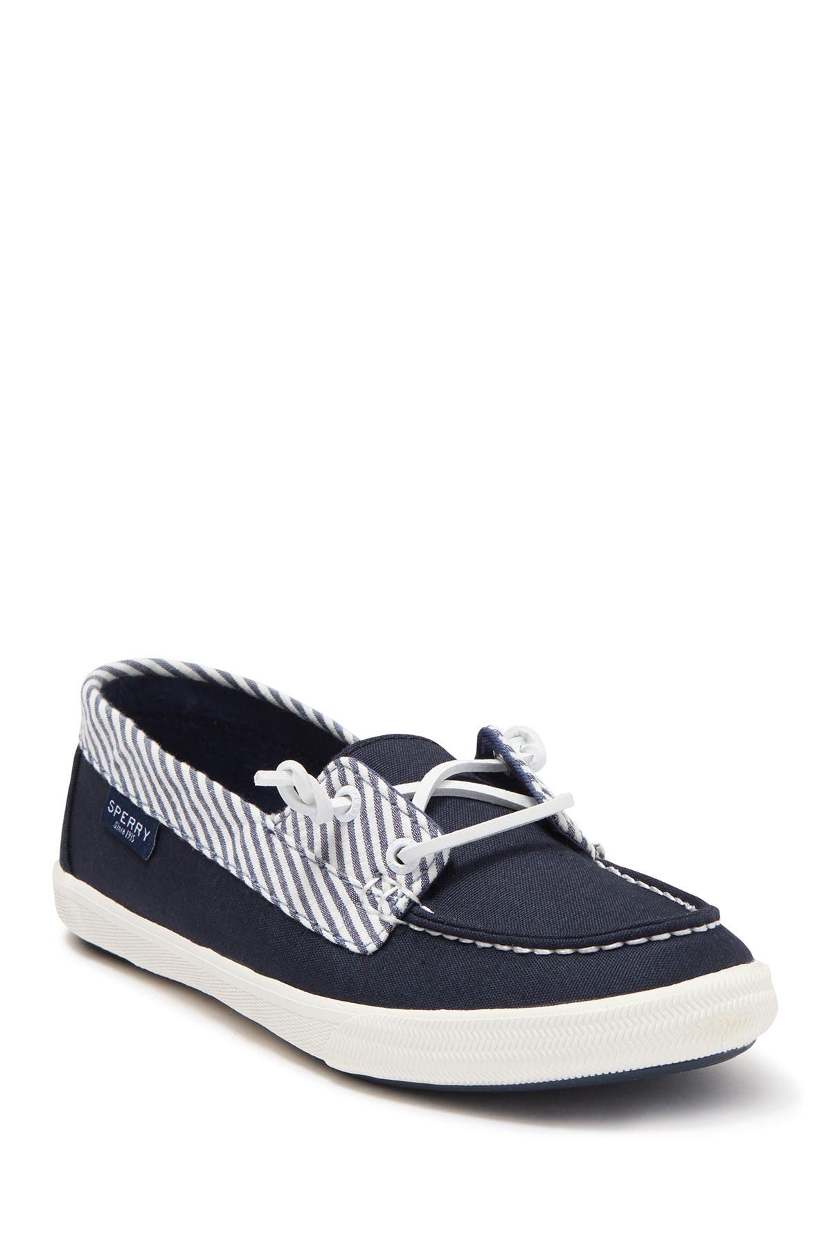 sperry lounge away white
