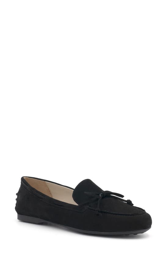 Shop Amalfi By Rangoni Dubblino Driving Loafer In Black Cashmere