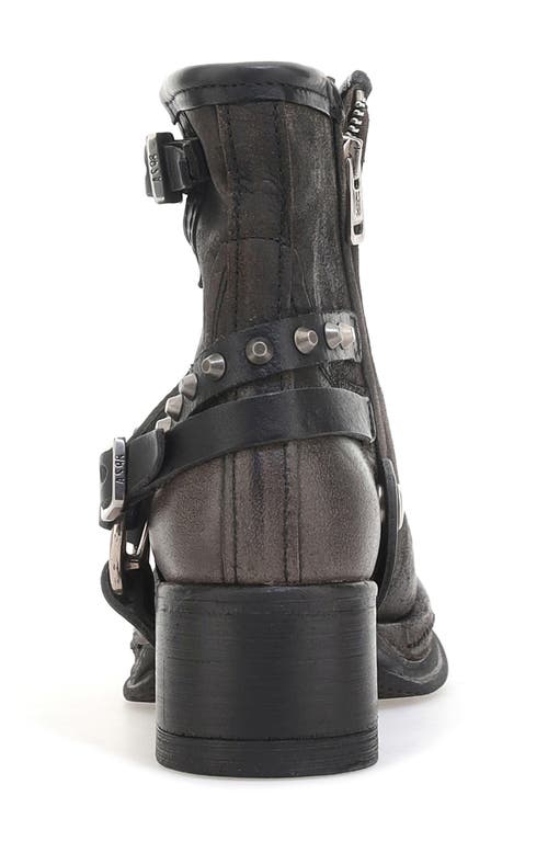 As98 A.s.98 Carter Moto Boot In Brushed Smoke