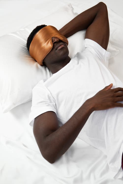 Drowsy Sleep Co . Silk Sleep Mask In Pumpkin Spice