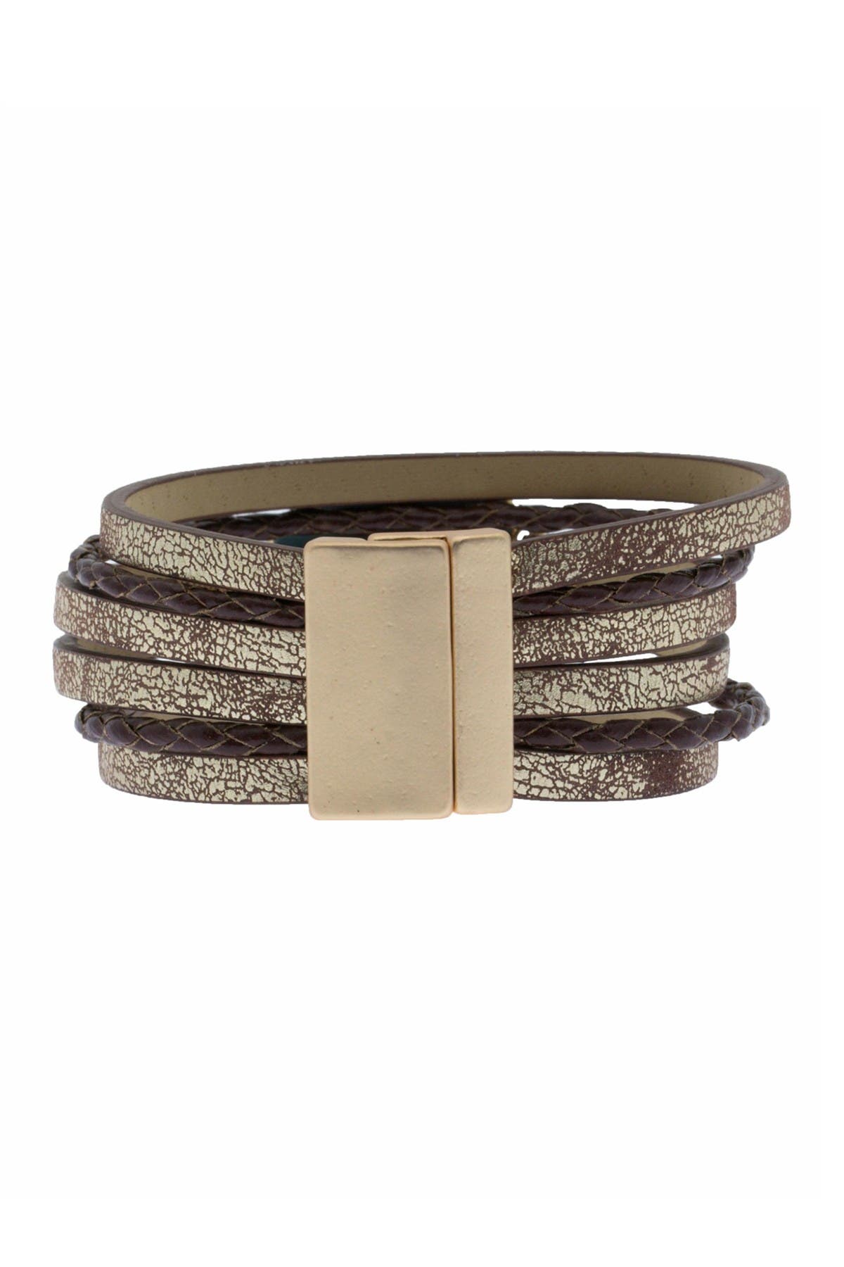 Saachi Braided Turquoise Leather Bracelet