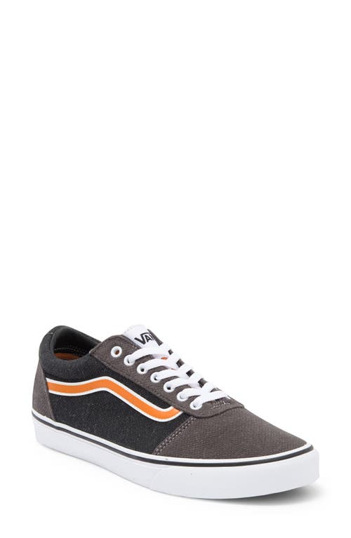 Shop Vans Ward Jersey Colorblock Sneaker In Suede/canvas Dark Grey/white