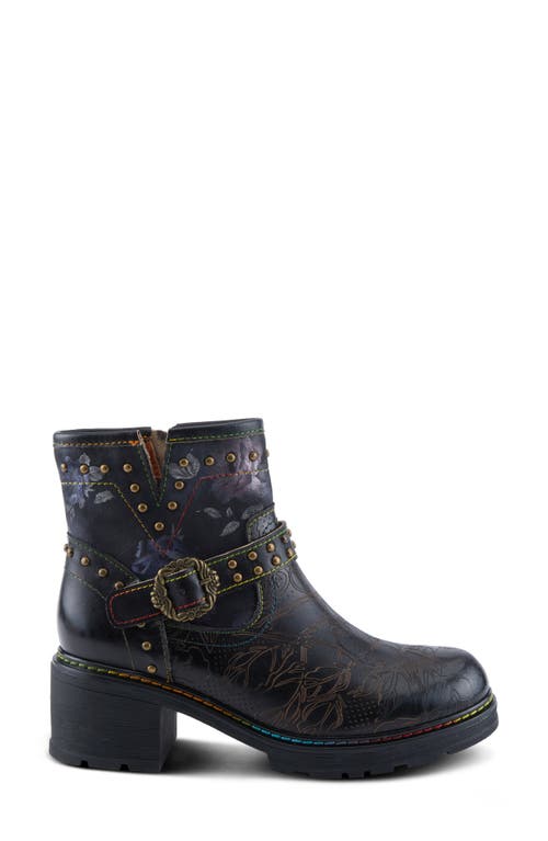 L'artiste By Spring Step Branchout Platform Bootie In Black Multi