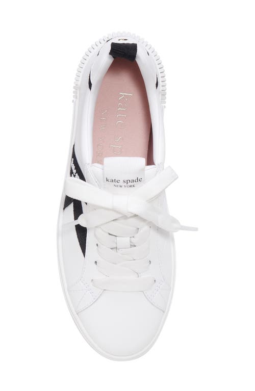 Shop Kate Spade New York Signature Sneaker In True White/black