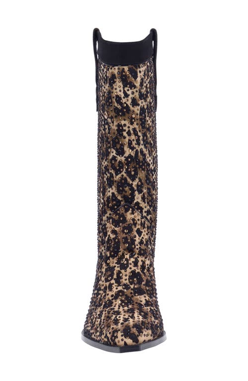 J. Reneé Laylani Pointed Toe Western Boot In Brown/ Black