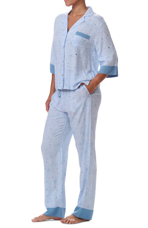 Splendid Print Pajamas In Hghway Celestial