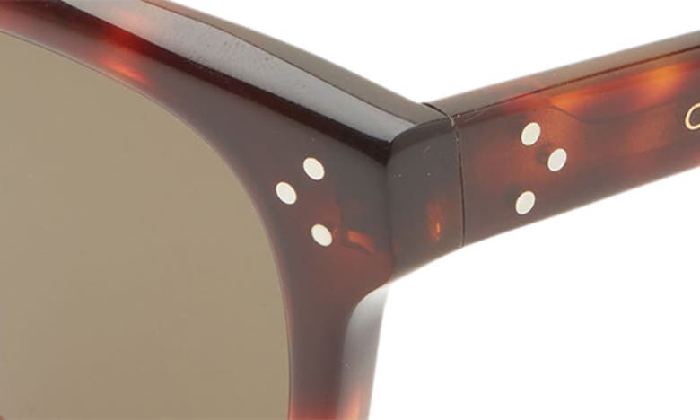 Shop Celine Bold 3 Dots 49mm Square Sunglasses In Blonde Havana / Green