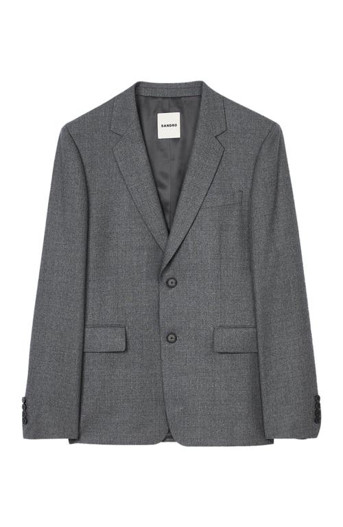 Shop Sandro Suit Jacket In Grey