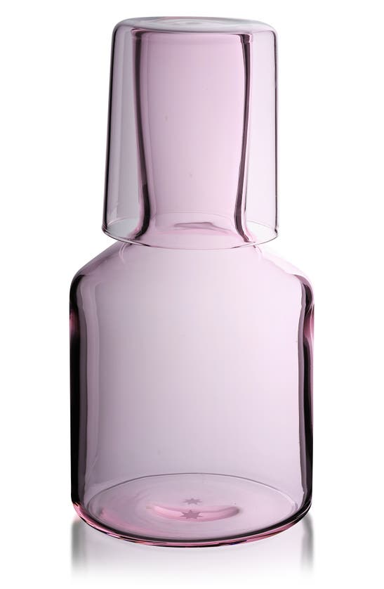 Maison Balzac Jai Soif Carafe & Glass Set In Pink