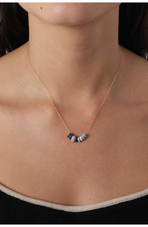 ADINA REYTER ADINA REYTER ENAMEL & DIAMOND CHARM NECKLACE 