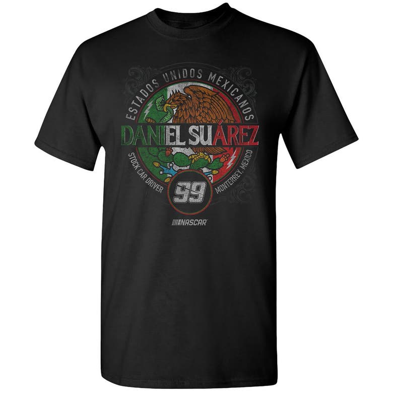Shop Trackhouse Racing Team Collection Black Daniel Suarez  Pancho T-shirt
