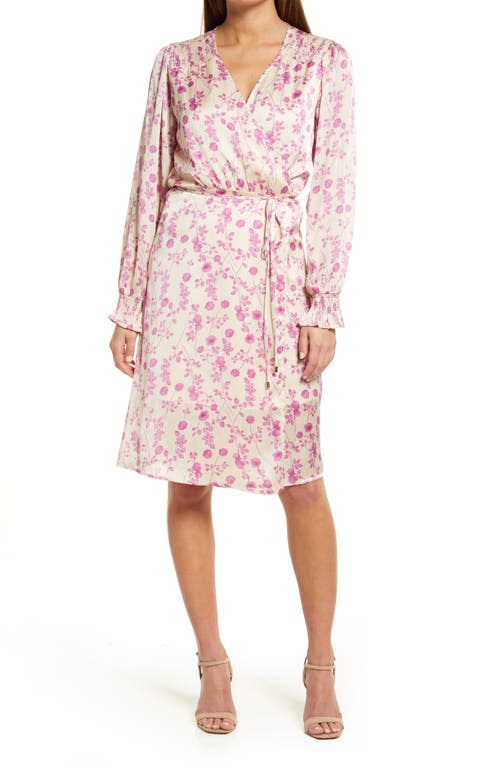 Bishop + Young Camila Floral Long Sleeve Wrap Dress in Wildflower Print