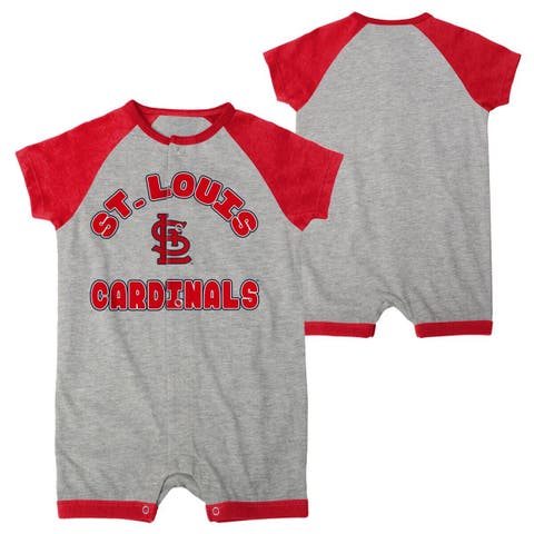 Toddler Soft as a Grape Red St. Louis Cardinals Baseball Print Full-Zip  Hoodie