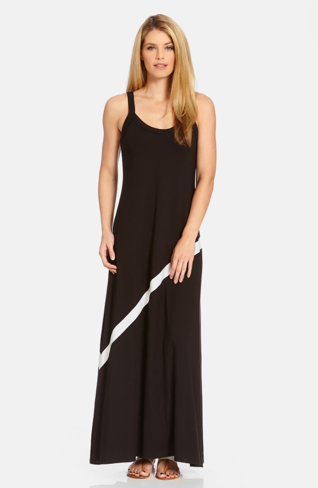 Karen Kane Diagonal Stripe Maxi Dress Nordstrom