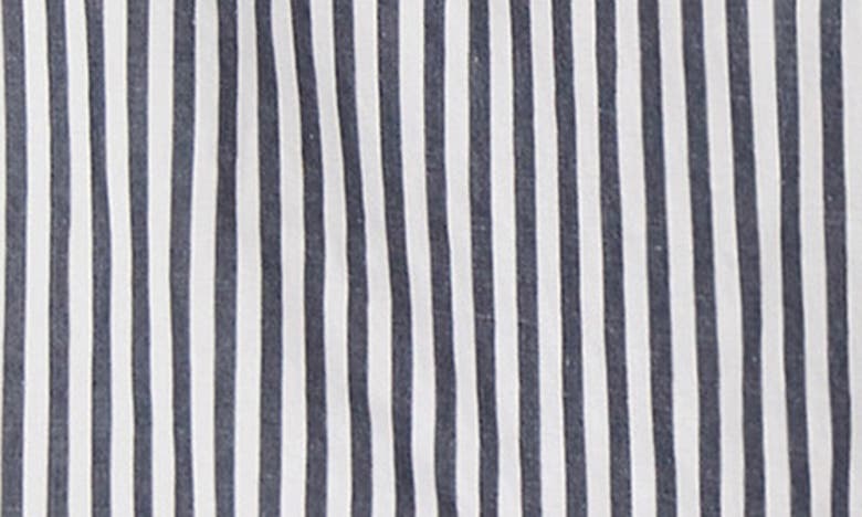 Shop Fifteen Twenty Mia Stripe Open Back Maxi Dress In Blue Stripe